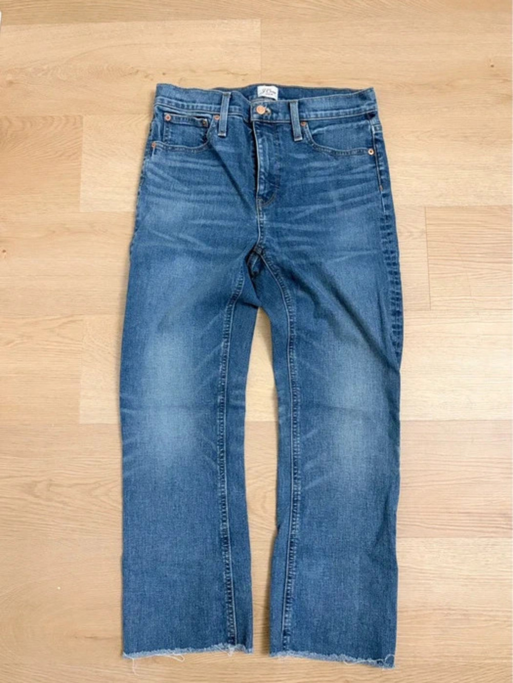 J.Crew Denim Women’s Raw Hem Cropped Jeans, Size 29
